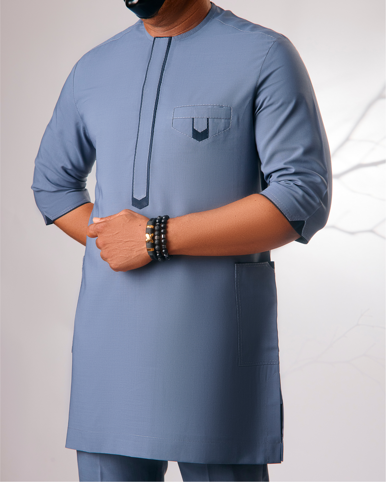Dusty Blue Kaftan