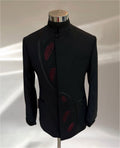 Leaf-Patterned Black Safari
