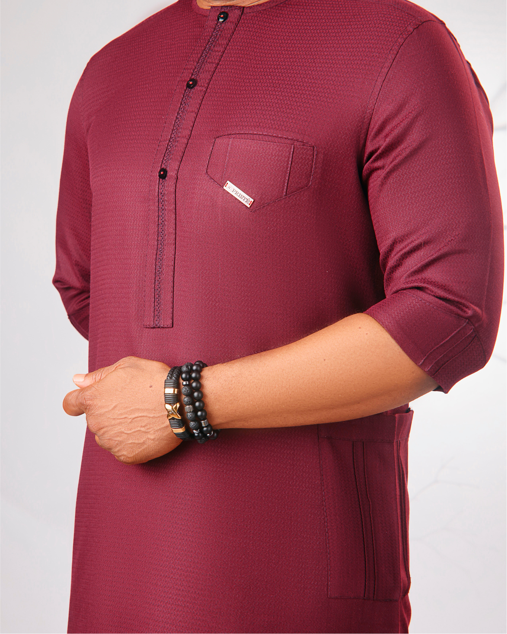Burgundy Kaftan