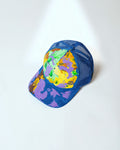 Blue Hand-Painted Cap - BPC09