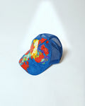 Blue Hand-Painted Cap - BPC07
