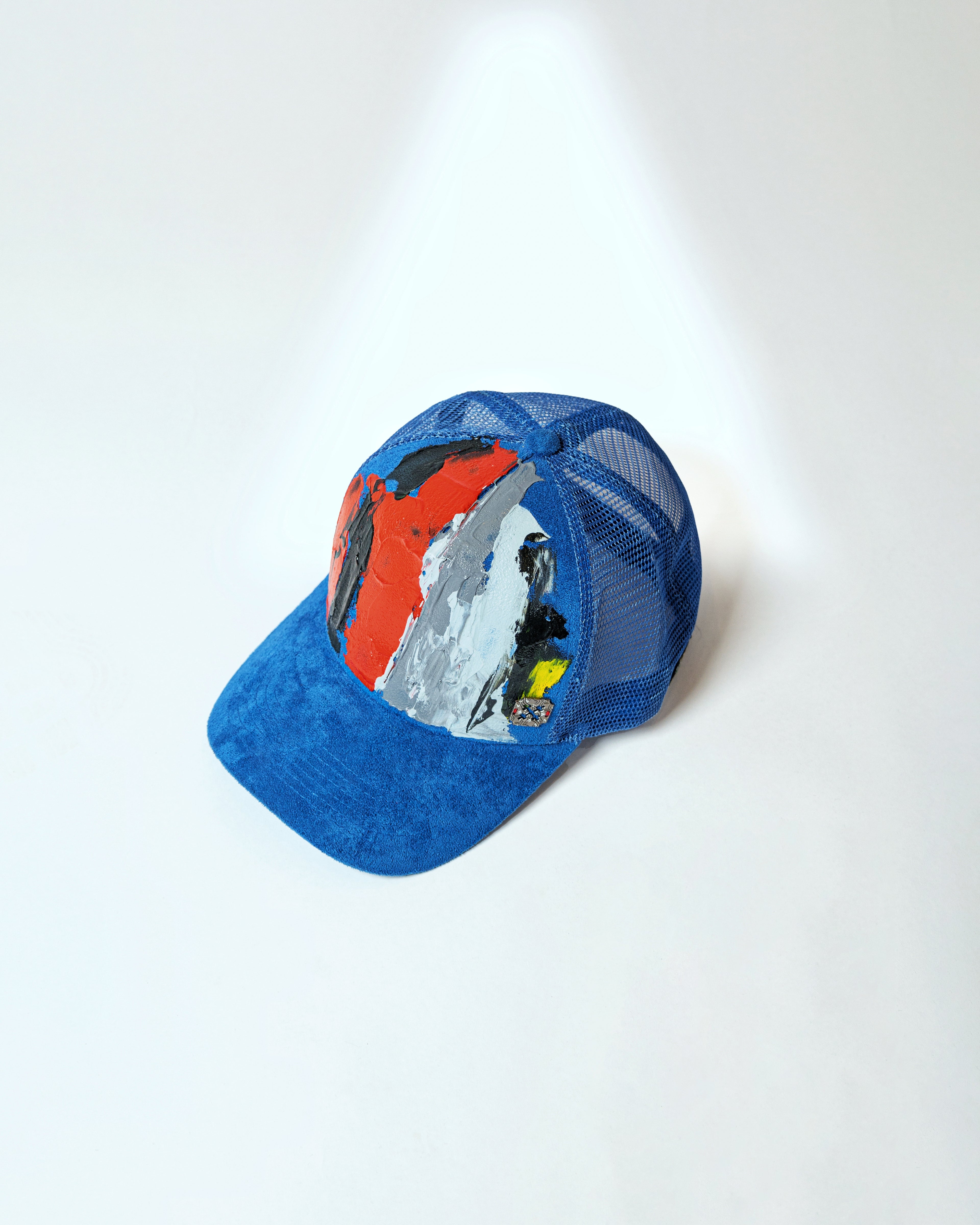 Blue Hand-Painted Caps