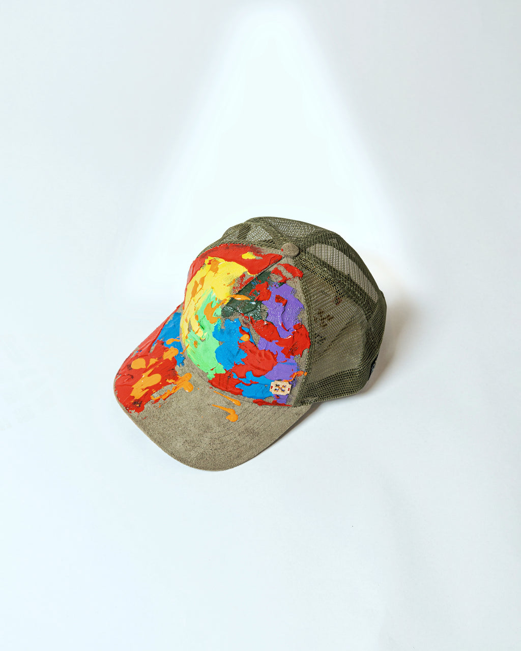Army Green Hand-Painted Caps