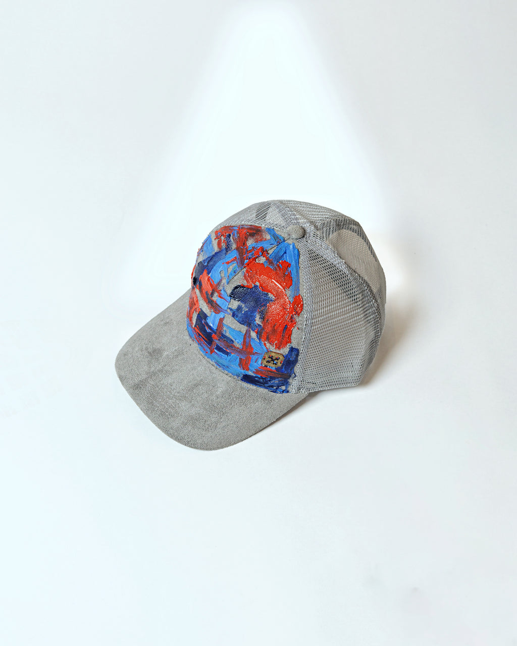 Grey Hand-Painted Caps