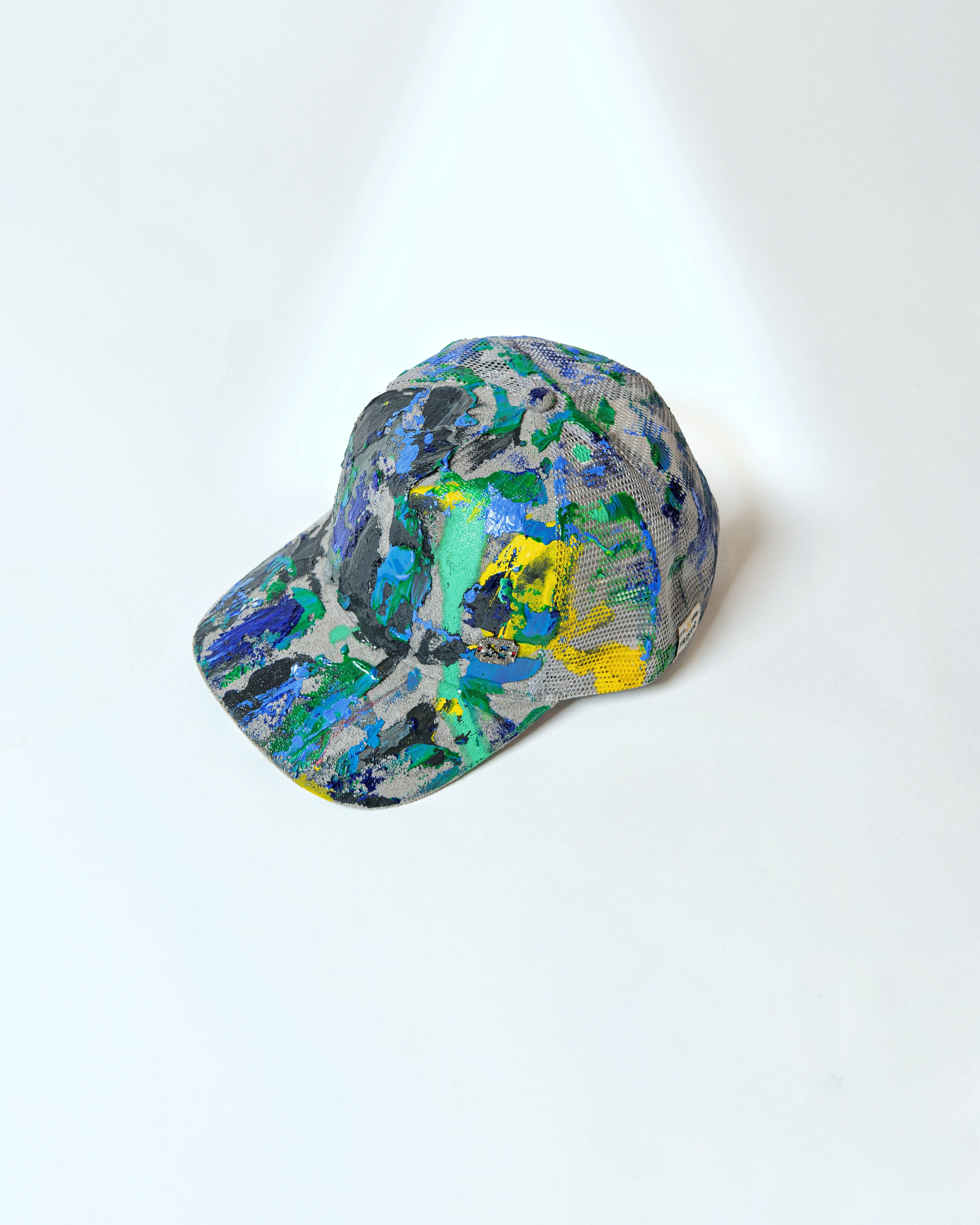 Grey Hand-Painted Cap - GPC04