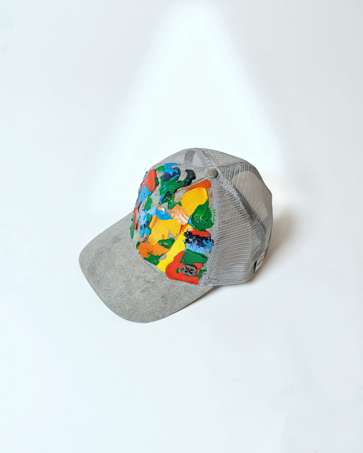 Grey Hand-Painted Caps
