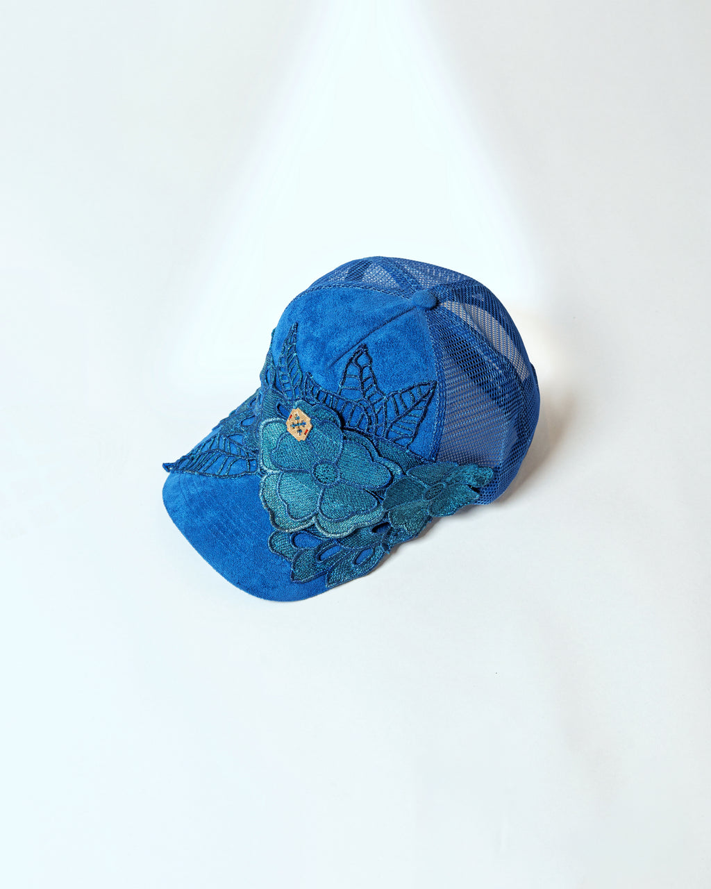 Blue Appliqué Caps