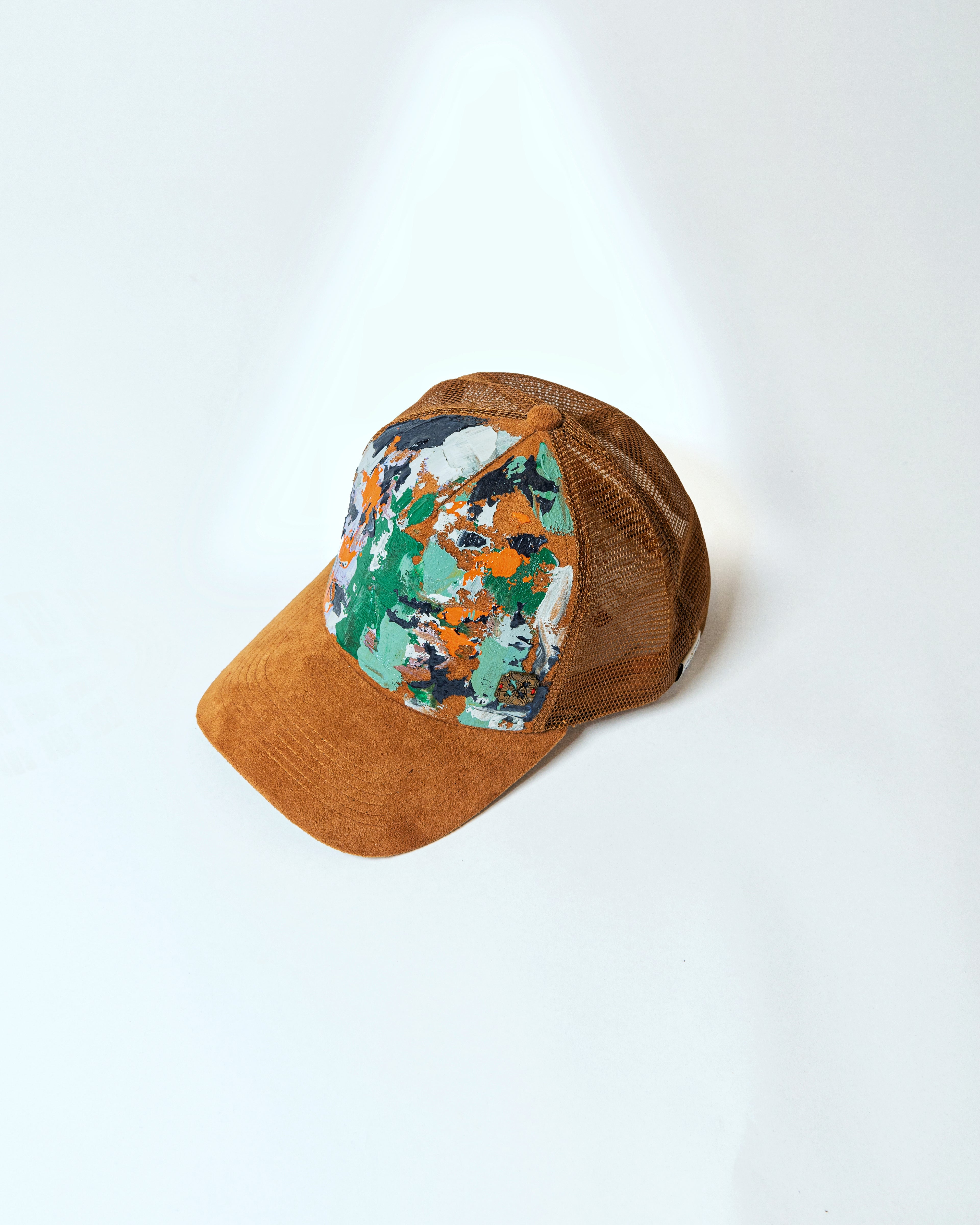 Brown Hand-Painted Cap - BRC04