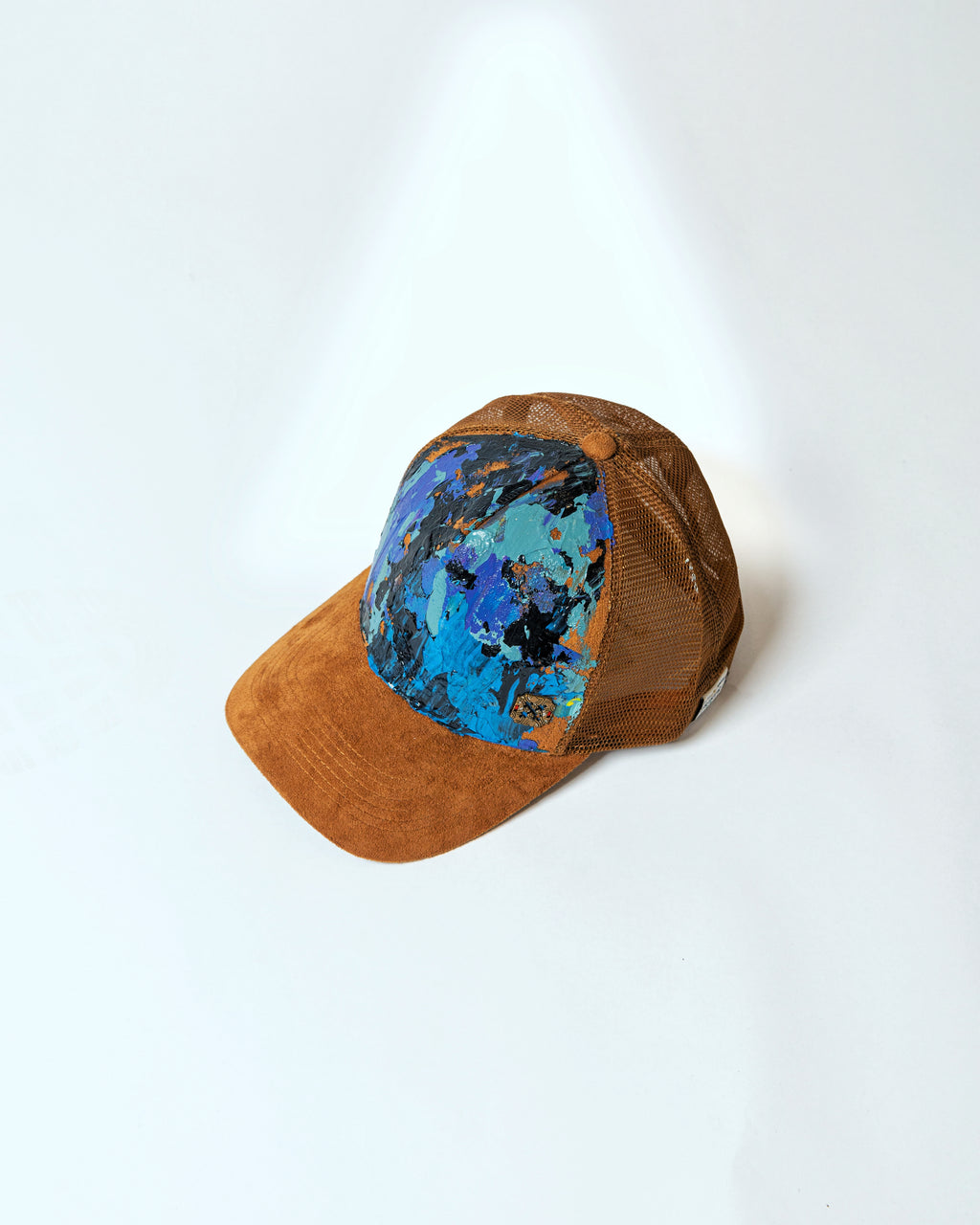 Brown Hand-Painted Cap
