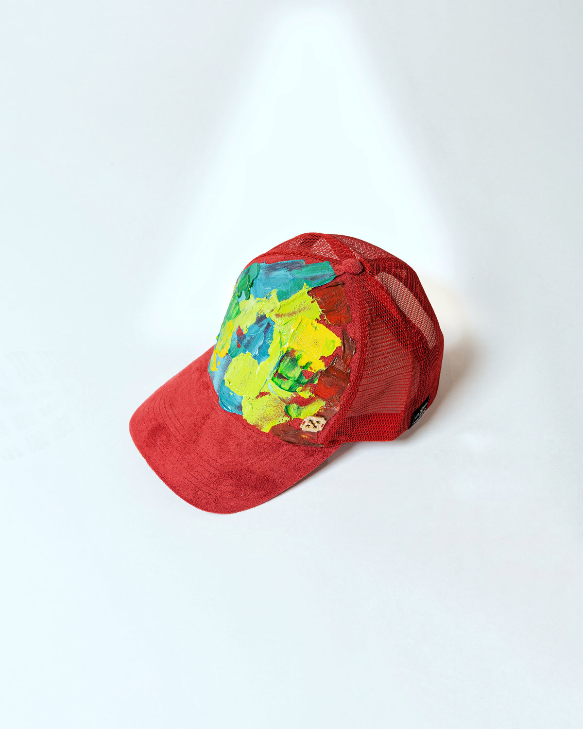 Red Hand-Painted Caps