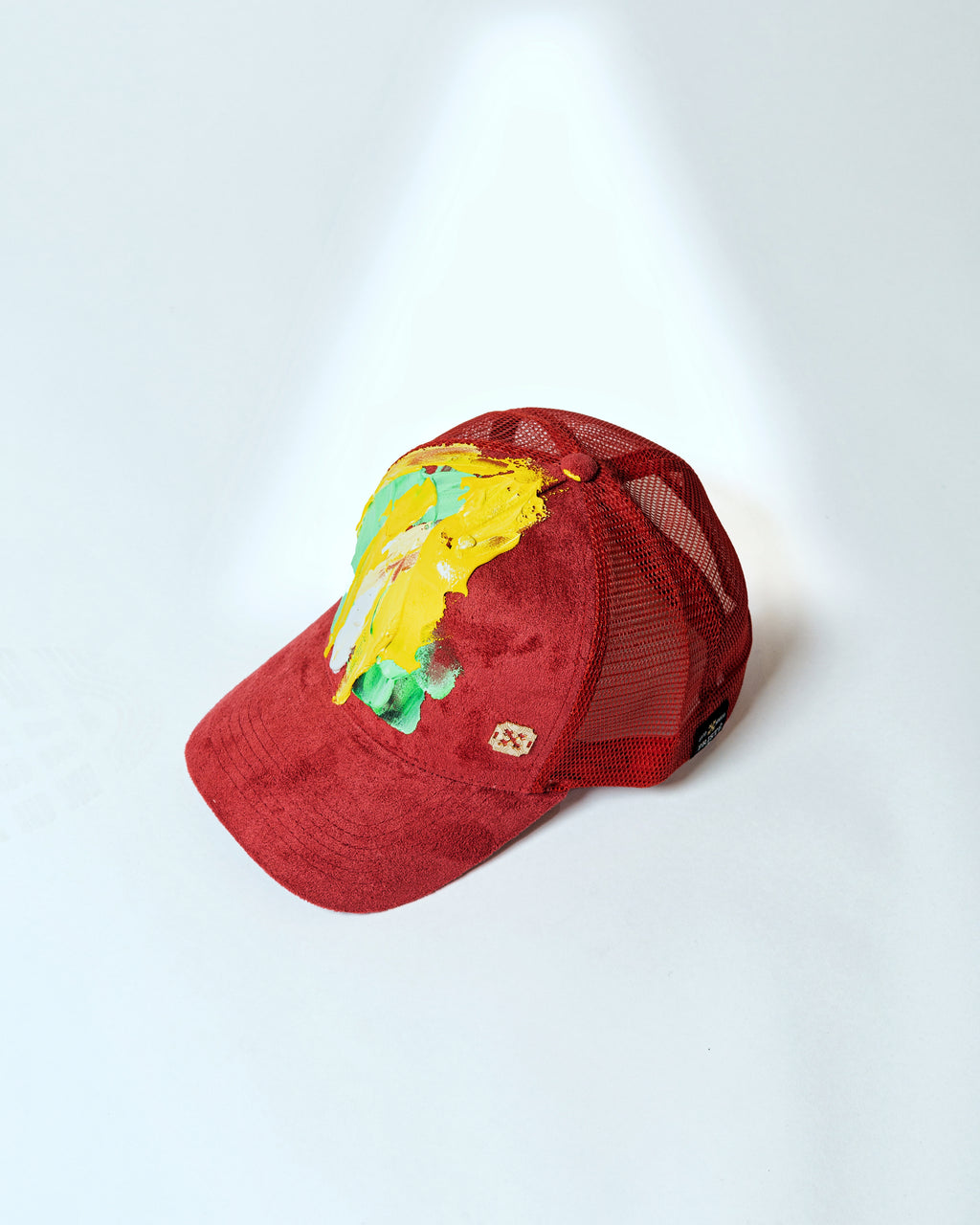 Red Hand-Painted Caps