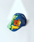 Blue Hand-Painted Cap - BPC05
