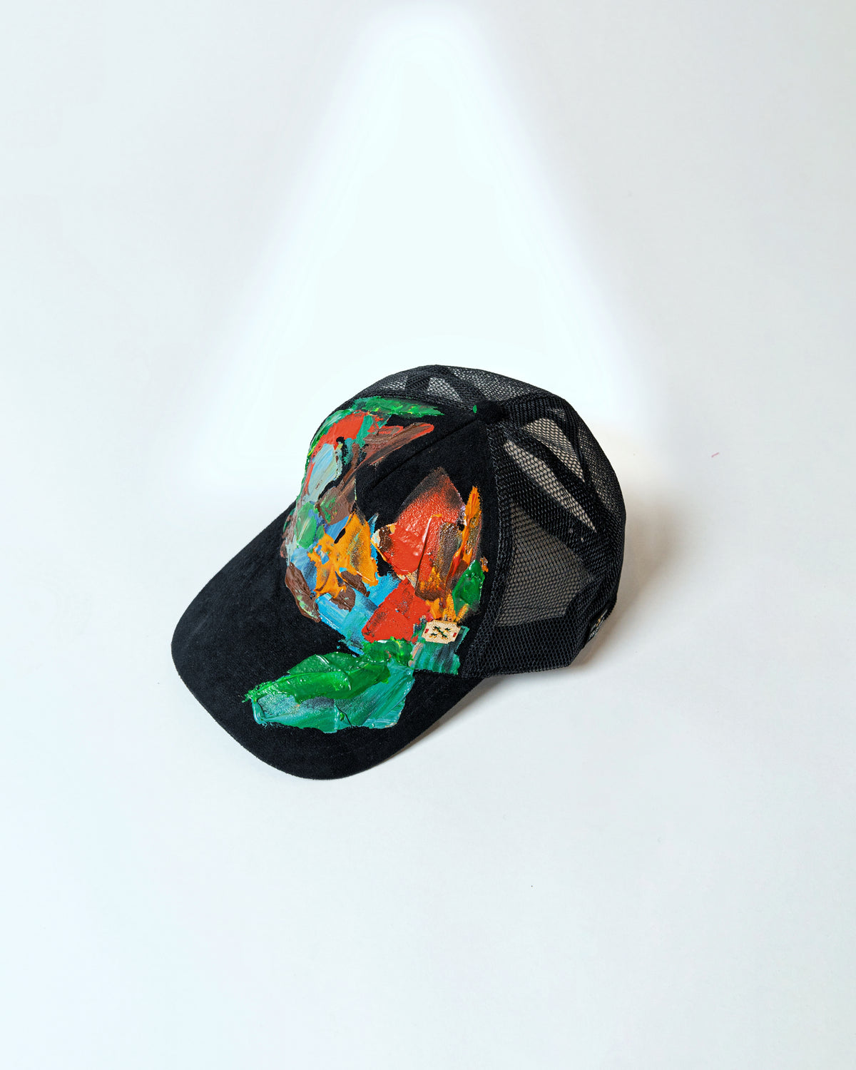 Black Hand-Painted Caps