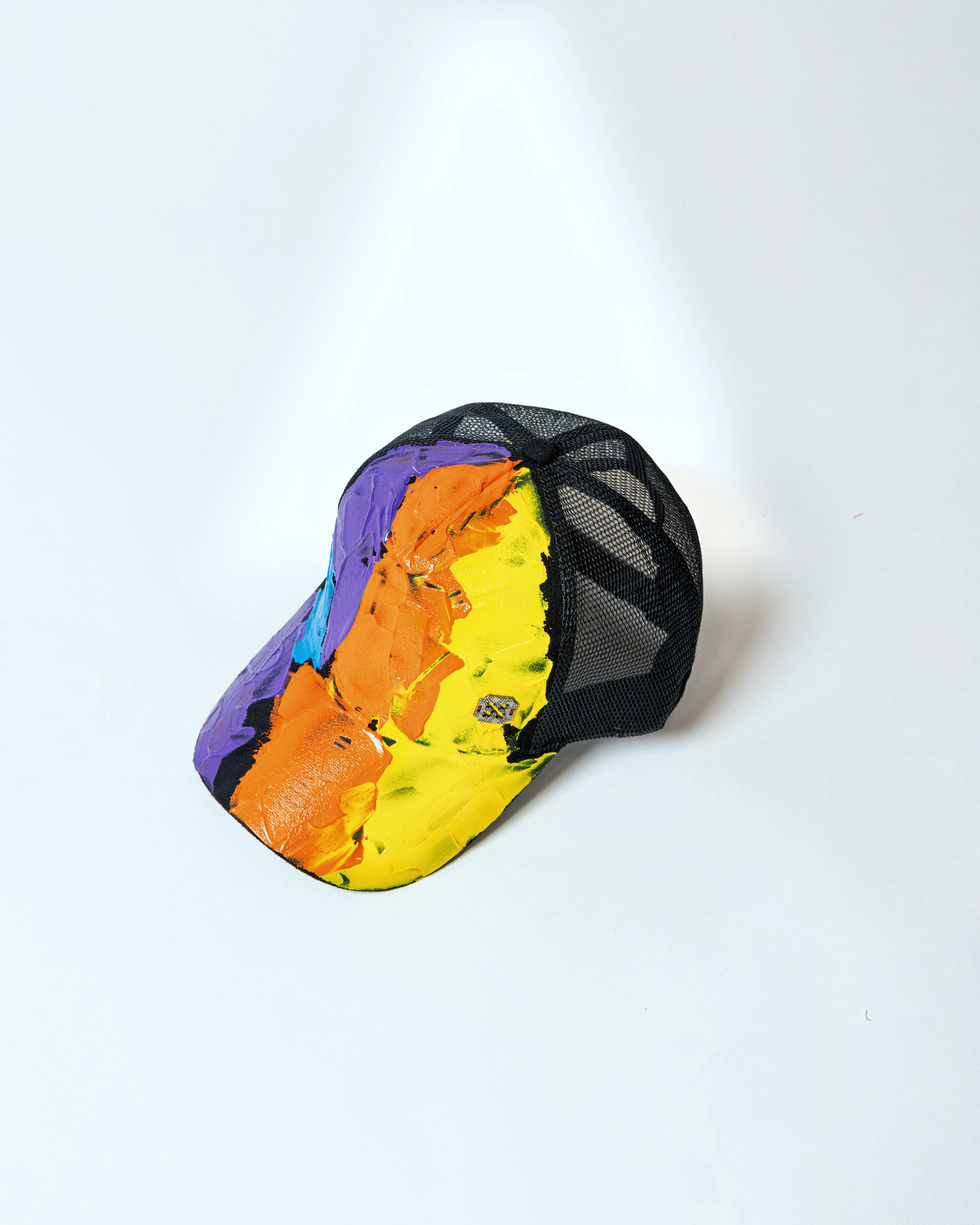 Black Hand-Painted Cap - BLPC02