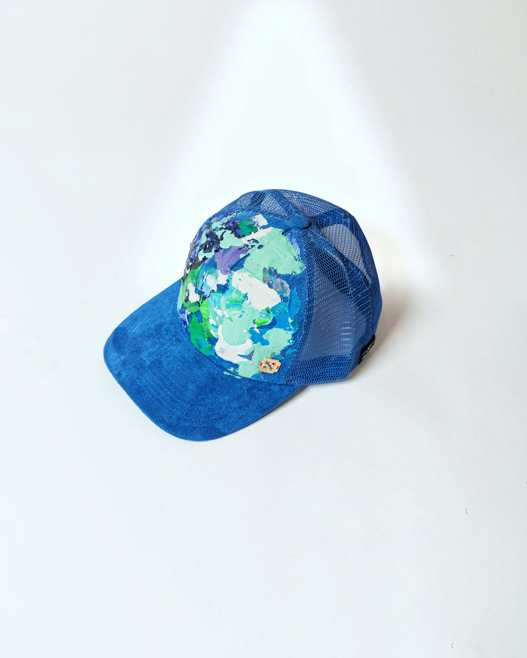 Blue Hand-Painted Caps
