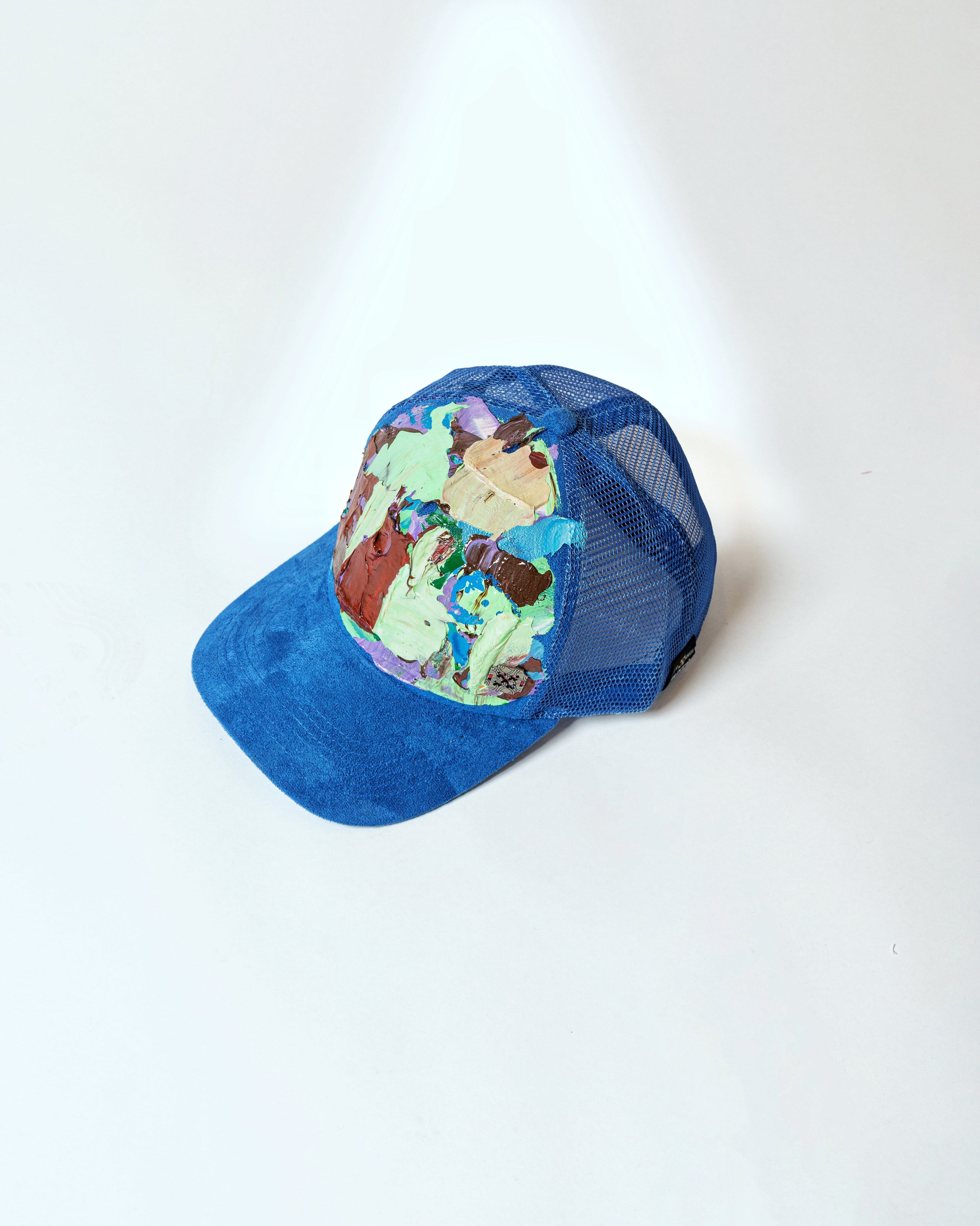Blue Hand-Painted Cap - BPC03