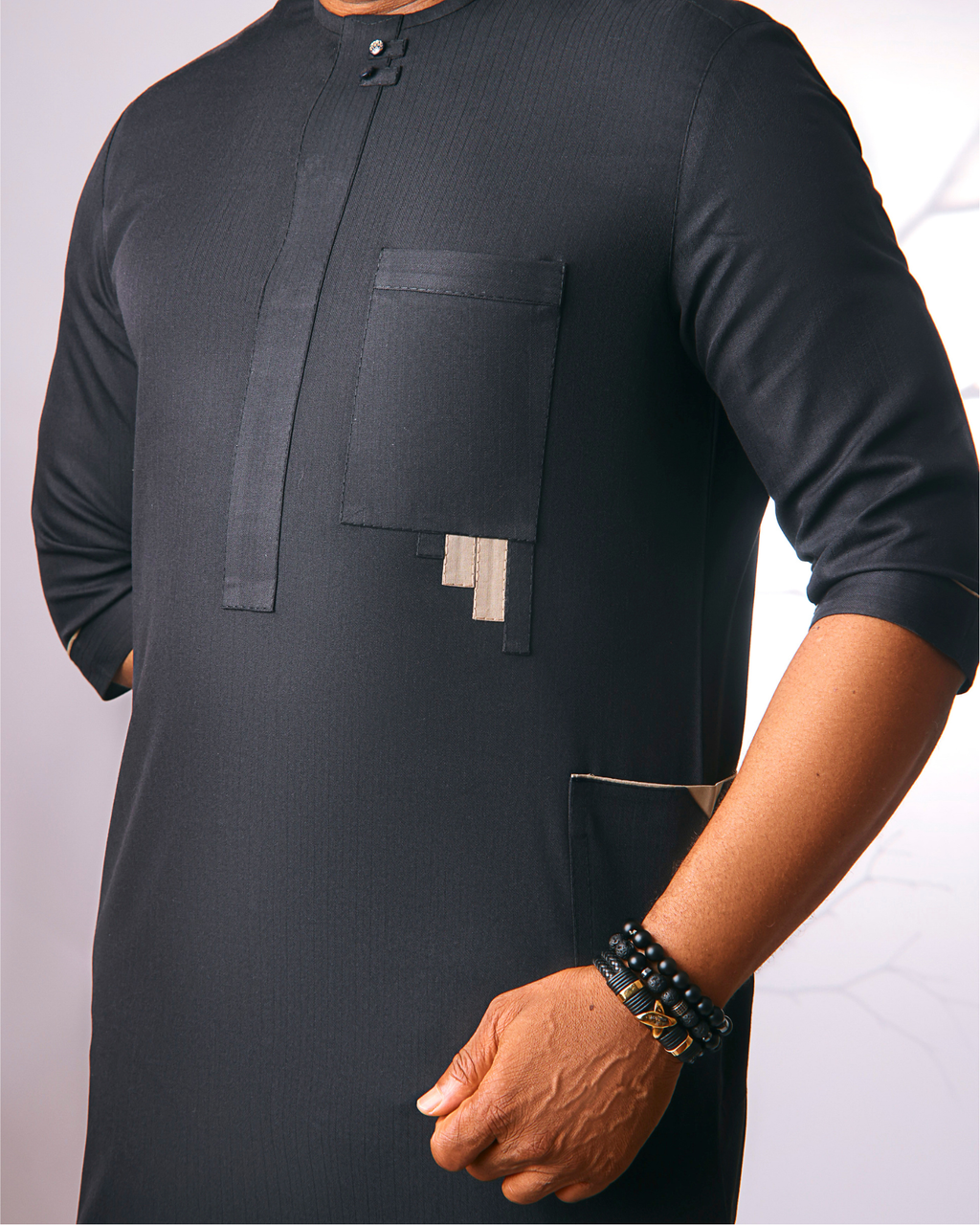 Obsidian Black Kaftan