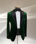 Emerald Green Velvet Tuxedo (Single Breasted)