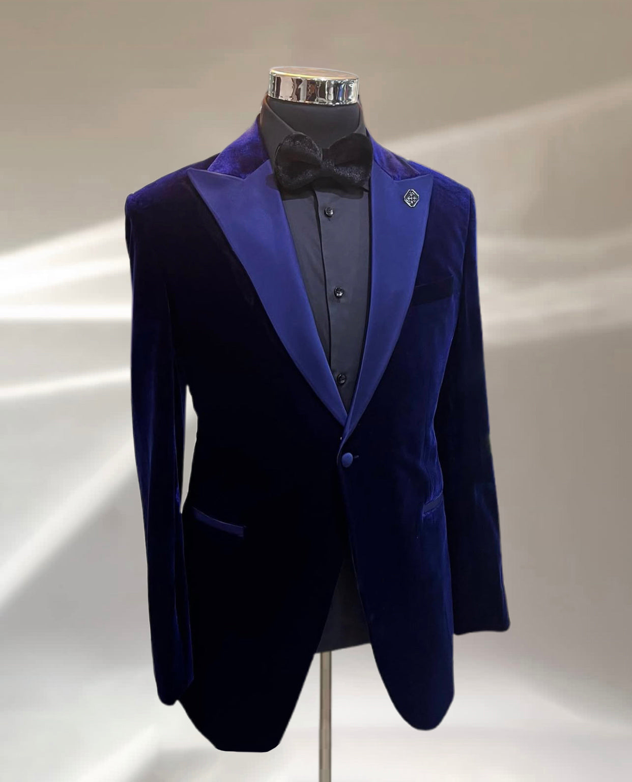 Navy blue Velvet Tuxedo (Single Breasted)