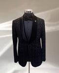 Black Base damask Tuxedo (Single Breasted)