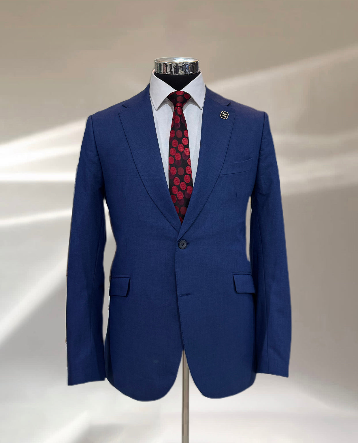 Plain Blue Formal Suit (Single Breasted)