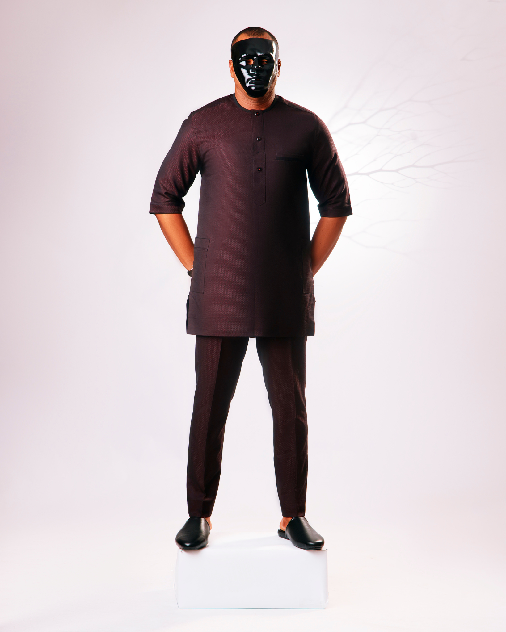 Wine Coloured Kaftan