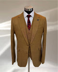 Beige Formal Suit (Single Breasted)