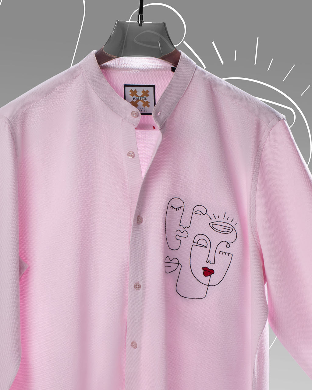 Pink threaded Shirts