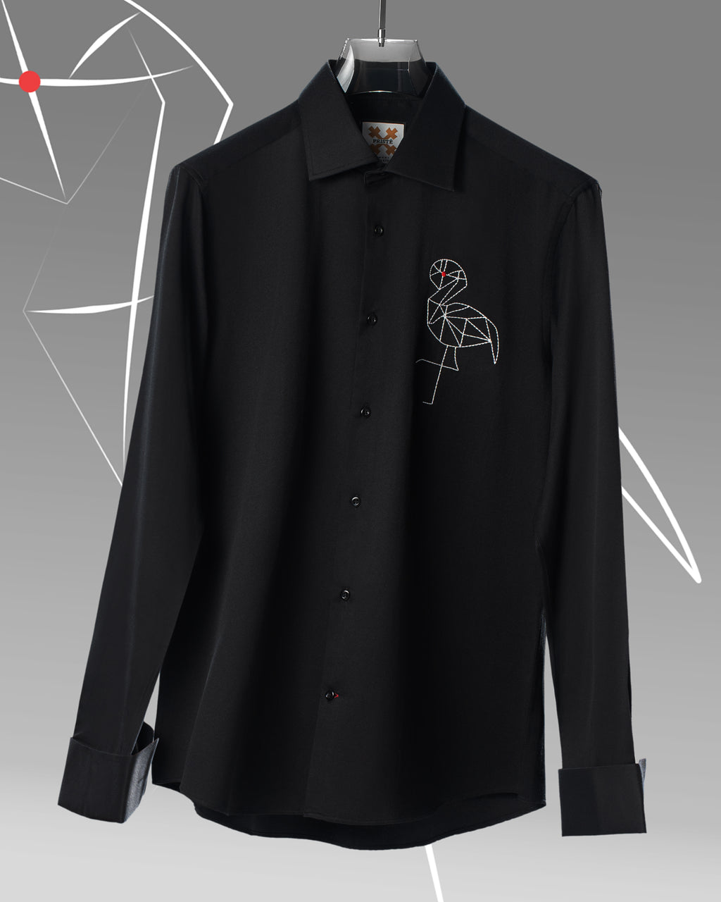 Black Threaded Shirt