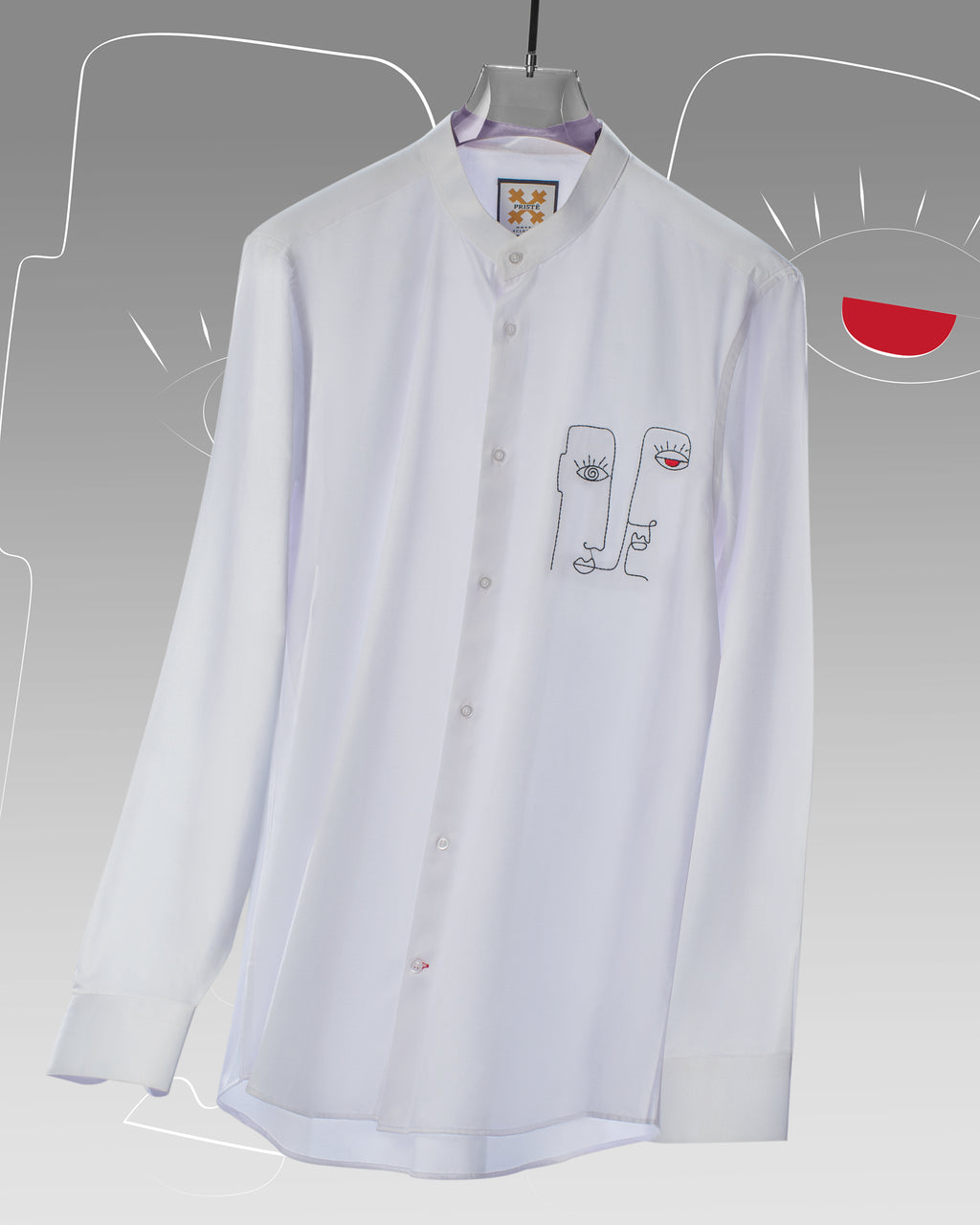 White Threaded Shirt