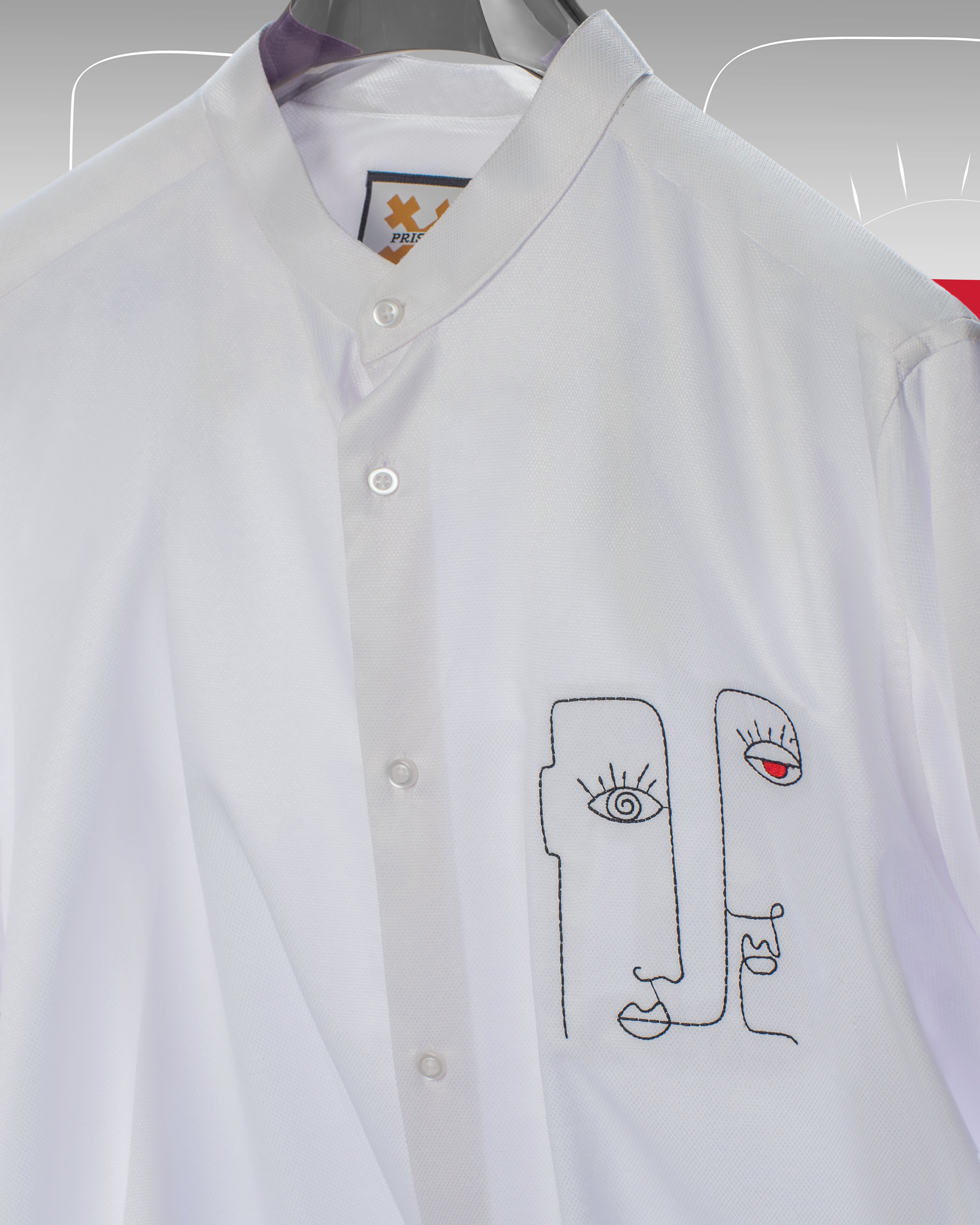 White Threaded Shirt