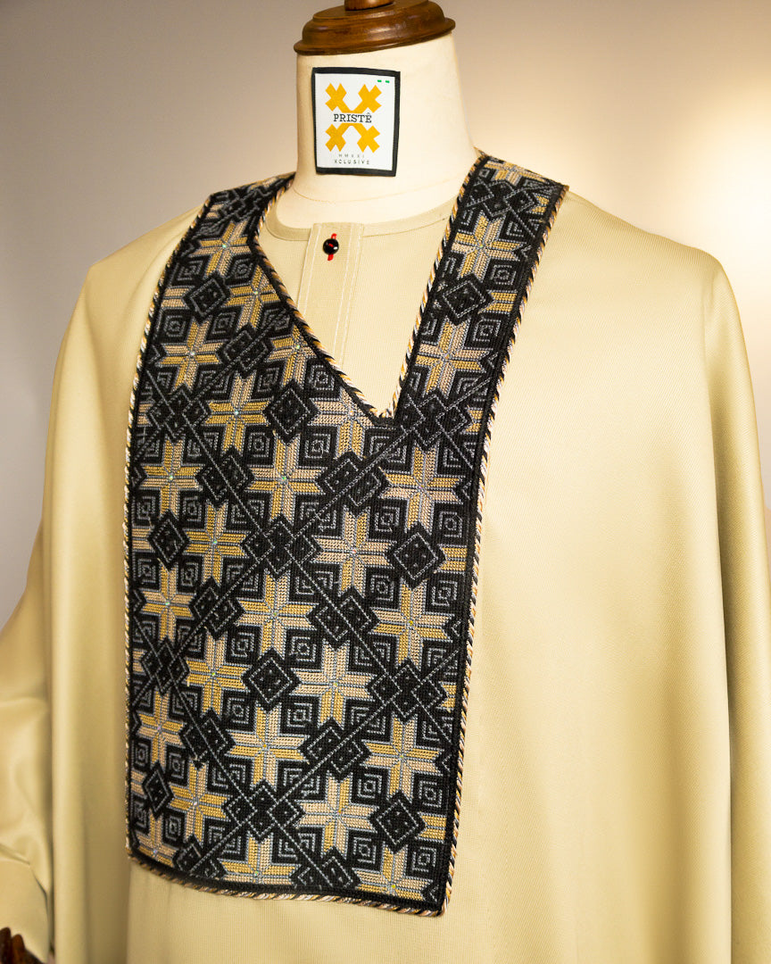 Beige Agbada