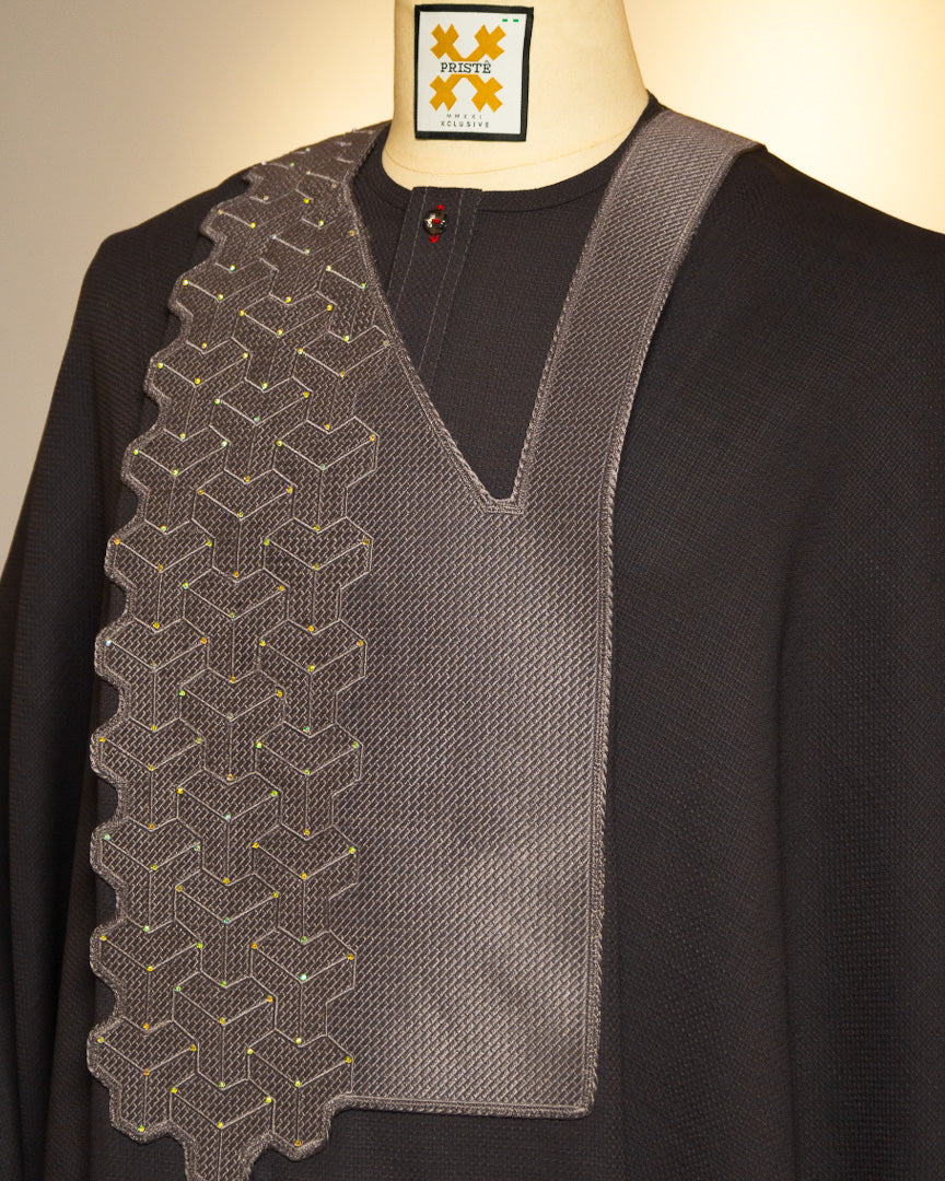 Oil Black Agbada