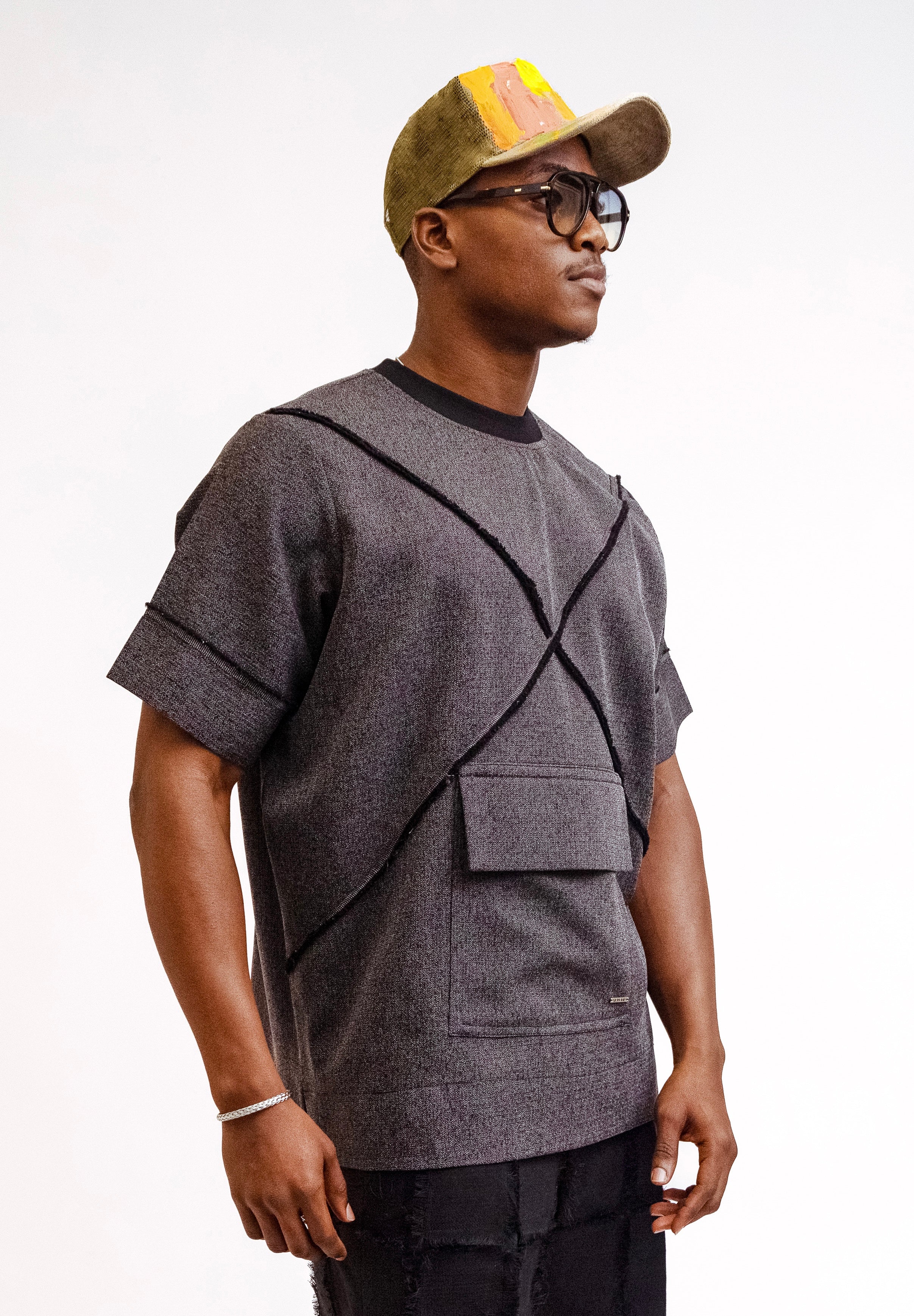 Grey Georgette Shirt