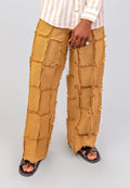 Gold Jagged Pants